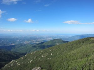 The first sight of the Med, from Roc de Frausa The first sight of the Med, from Roc de Frausa