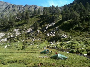 Klaas relaxes on an afternoon off, near Cabana Serrera