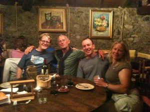 Ross, Klaas, Lucy and me after the final supper Ross, Klaas, Lucy and me after the final supper
