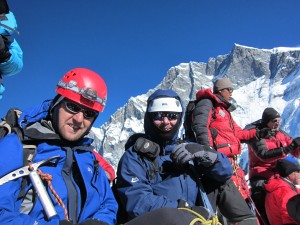 Rich and Dave on the summit of Island Peak (6,189m)